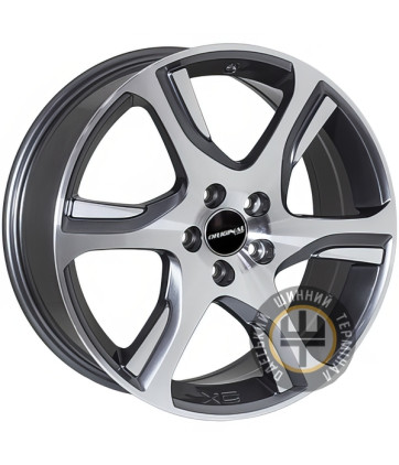 JH H491 7.5x18 5x108 ET55 DIA63.4 Gunmetal (Темно-серый)