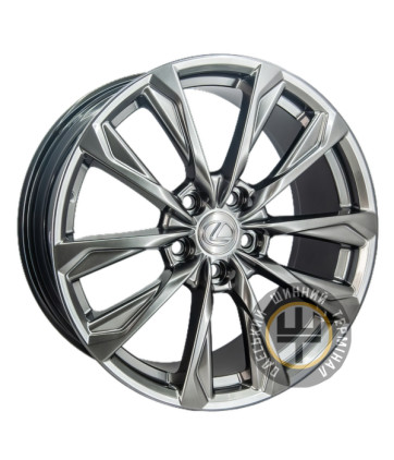 Replica Lexus GT DIM5009 8x18 5x114.3 ET45 DIA60.1 Hyper black (Насыщенный черный, иногда темно-серебристый)