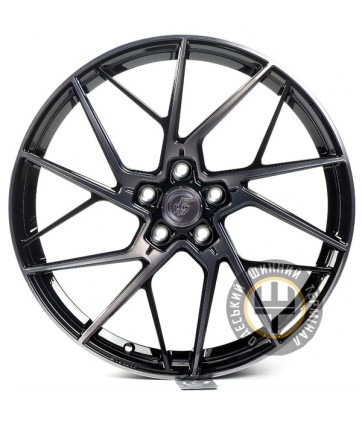 WS FORGED WS-35M 8.5x20 5x114.3 ET50 DIA67.1 Gloss black with dark machined face