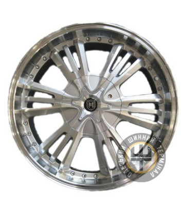 Marcello AIM-033 9x20 5x120/130 ET45 DIA74.1 Черный, полированные спицы