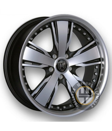 Marcello MR-21 8.5x18 5x112 ET35 DIA73.1 Черный, полированные спицы