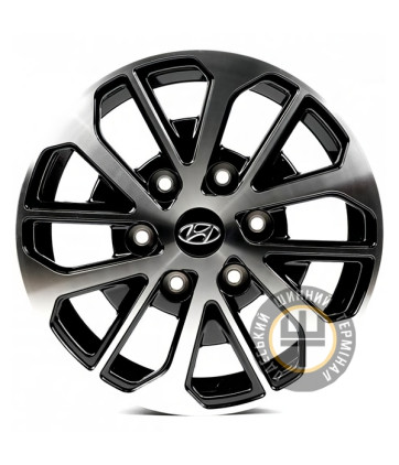 Replica HND6128 6.5x17 6x139.7 ET46 DIA92.5 Dark Gunmetal Machined Face