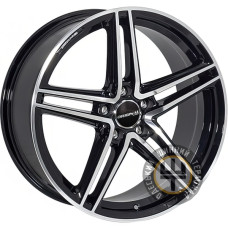 Zorat Wheels ZW-BK5252 8.5x19 5x112 ET42 DIA66.6 Black polished (Черный с полированной лицевой частью)