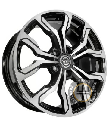 WSP Italy WD002 NEW YORK 7.5x18 5x112 ET46 DIA57.1 Gloss_Black_Polish (Черный глянцевый с полированной лицевой порверхностю)