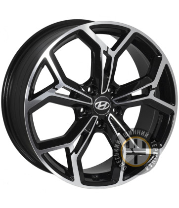 Zorat Wheels ZW-BK5963 7.5x19 5x114.3 ET50 DIA67.1 Black polished (Черный с полированной лицевой частью)