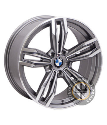 Allante 5035 8.5x19 5x120 ET33 DIA74.1 Gun metal full polish (Темно-серый с полированным ободом)