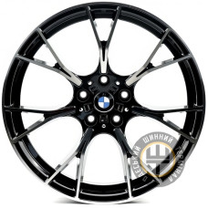 Replica B1617 9.5x20 5x112 ET38 DIA66.6 Gloss Black Machined Face (Черный глянцевый полированное лицо)