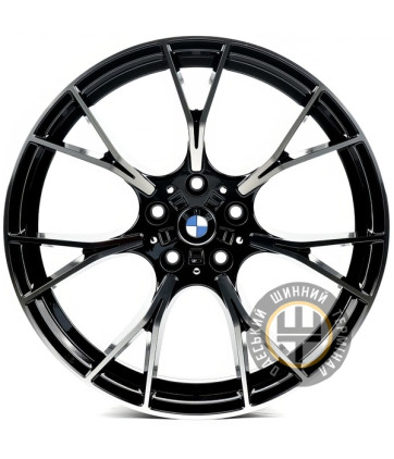Replica B1617 9.5x20 5x112 ET38 DIA66.6 Gloss Black Machined Face (Черный глянцевый полированное лицо)