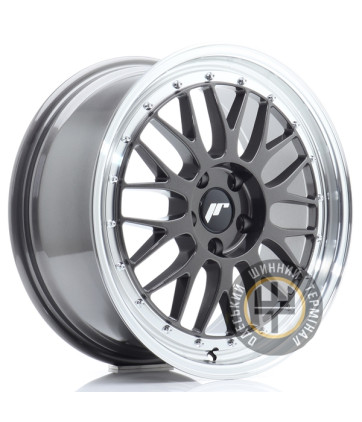 Japan Racing JR23 9.5x18 5x120 ET20 DIA72.6 Black Machined Lip