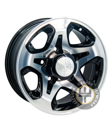 GT 212 7x16 5x150 ET2 DIA110.2 Черный с алмазной механической обработкой лицевой поверхности