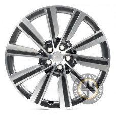 Replica LR22010 9.5x22 5x120 ET42.5 DIA72.6 Серый, полированные спицы и обод