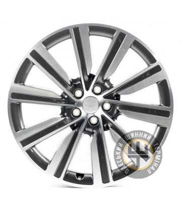 Replica LR22010 9.5x22 5x120 ET42.5 DIA72.6 Серый, полированные спицы и обод