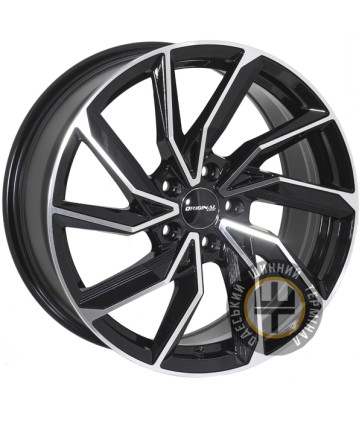 Zorat Wheels ZW-YA6593 8x18 5x112 ET45 DIA57.1 Black polished (Черный с полированной лицевой частью)