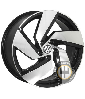 Zorat Wheels BK5773 8x18 5x112 ET45 DIA57.1 Black polished (Черный с полированной лицевой частью)