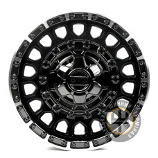 Off Road Wheels OW1908-9 8.5x17 6x139.7 ET5 DIA110 Black_Lip_Machine