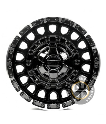 Off Road Wheels OW1908-9 8.5x17 6x139.7 ET5 DIA110 Black_Lip_Machine