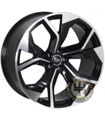 Zorat Wheels BK5758 10x22 5x112 ET21 DIA66.6 Black polished (Черный с полированной лицевой частью)