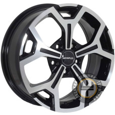 Zorat Wheels BK5409 6.5x16 5x114.3 ET50 DIA66.1 Black polished (Черный с полированной лицевой частью)