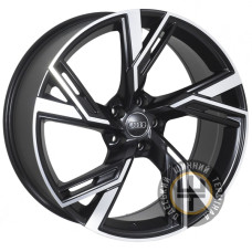 Zorat Wheels BK5632 8.5x19 5x112 ET25 DIA66.6 Matte Black with Machined Face