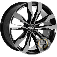 ZF TL0021 8.5x19 5x112 ET43 DIA57.1 Черный с алмазной механической обработкой лицевой поверхности