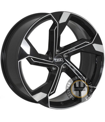 Zorat Wheels BKY1201 9.5x21 5x112 ET25 DIA66.6 Black polished (Черный с полированной лицевой частью)