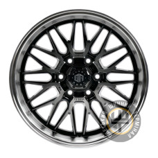 Off Road Wheels OW1888 9.5x18 6x135 ET-15 DIA87.1 Matt Black Polished (Матовый черный полированный обод)