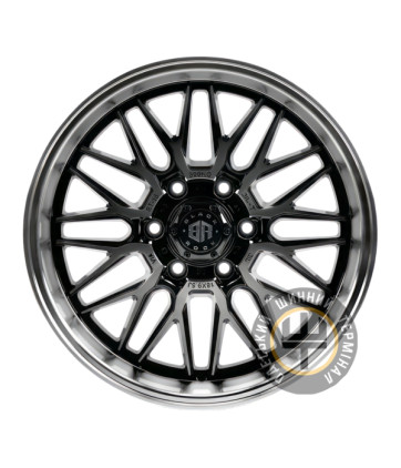 Off Road Wheels OW1888 9.5x18 6x135 ET-15 DIA87.1 Matt Black Polished (Матовый черный полированный обод)