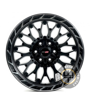Off Road Wheels OW0335 10x22 10x139.7 ET-18 DIA110.1 Matt_Black_ML_Milling