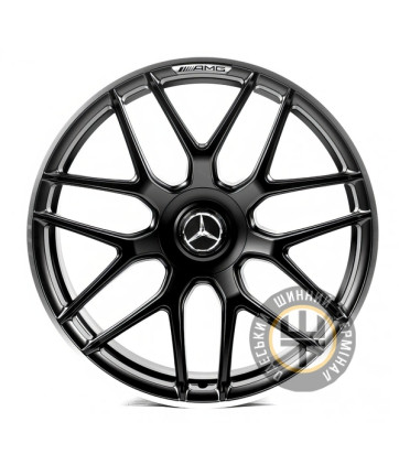 Replica MR921 8.5x19 5x112 ET46 DIA66.5 Matt Black Polished (Матовый черный полированный обод)