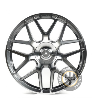 Replica MR8011 8.5x20 5x112 ET39 DIA66.6 Серый, полированные спицы и обод