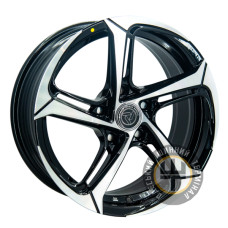 VLF ULF19 7.5x17 5x112 ET38 DIA66.56 Черный с алмазной механической обработкой лицевой поверхности