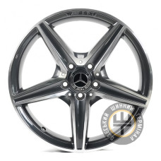 Replica MR8041 7.5x18 5x112 ET44 DIA66.6 Серый, полированные спицы и обод