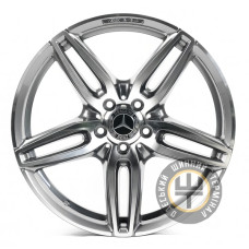 Replica MR4050 8x19 5x112 ET43 DIA66.6 Серый, полированные спицы и обод