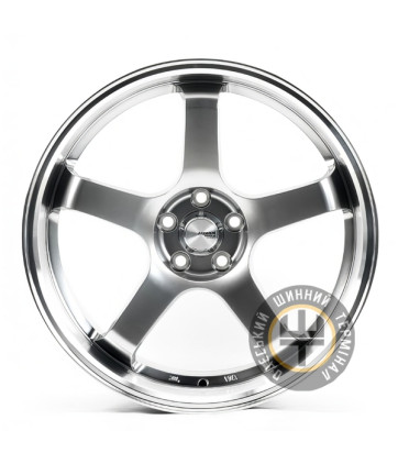 Flow Forming FF134 9.5x18 5x100 ET35 DIA73.1 Hyper black lip polish