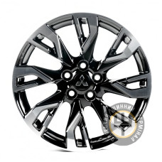 Replica MI671 7x18 5x114.3 ET38 DIA67.1 Черный с алмазной механической обработкой лицевой поверхности