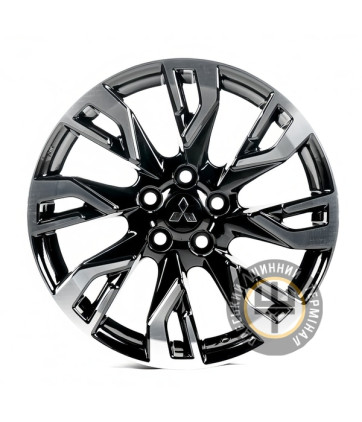 Replica MI671 7x18 5x114.3 ET38 DIA67.1 Черный с алмазной механической обработкой лицевой поверхности