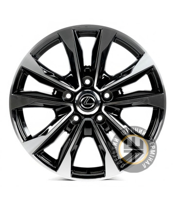 Replica LX869 8.5x21 5x150 ET54 DIA110.1 Черный с алмазной механической обработкой лицевой поверхности