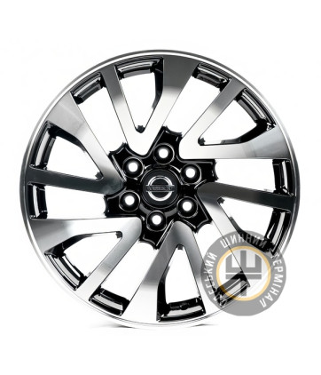 Replica NS1145 7.5x17 6x114.3 ET25 DIA66.1 Gloss Black Machined Face (Черный глянцевый полированное лицо)