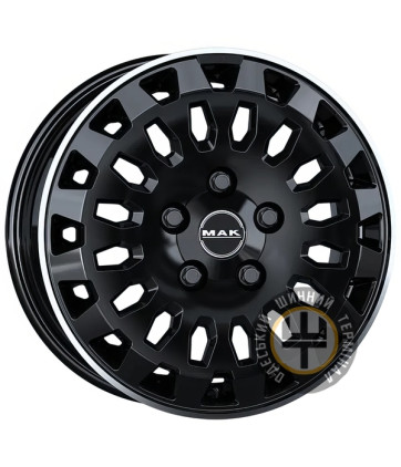 Mak Overland 7x17 5x120 ET60 DIA65.1 GlossS Black Mirror Ring