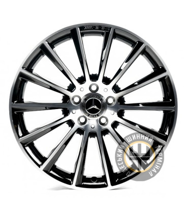 Replica MR021-039 9.5x19 5x112 ET48 DIA66.6 Black with Machined Face