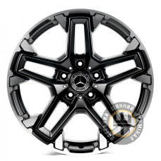 Replica MR593 9.5x20 5x130 ET35 DIA84 Matte black with machined face