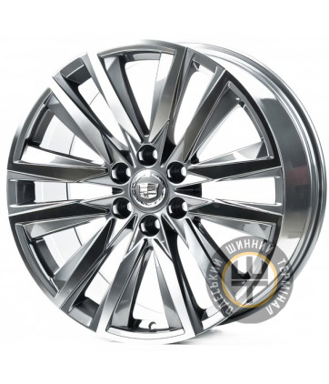 Replica CA1736 9x22 6x139.7 ET28 DIA78.1 Серый, полированные спицы и обод