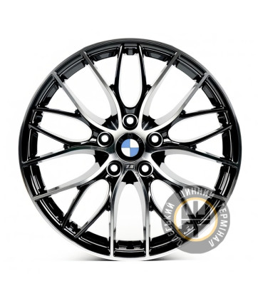 Replica B0216 8.5x20 5x120 ET38 DIA72.6 Gloss Black Machined Face (Черный глянцевый полированное лицо)