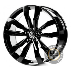 Replica VV5389 8.5x20 5x112 ET34 DIA57.1 Gloss Black Machined Face (Черный глянцевый полированное лицо)