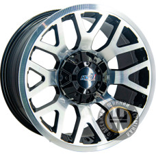 GT 8010 9x17 6x135/139.7 ET-12 DIA110 Черный с алмазной механической обработкой лицевой поверхности