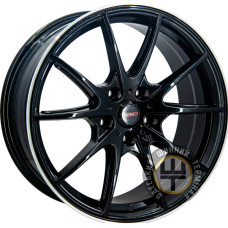 Replica Mercedes GT DX202 7.5x17 5x112 ET35 DIA66.56 Black Mirror Lip Polished