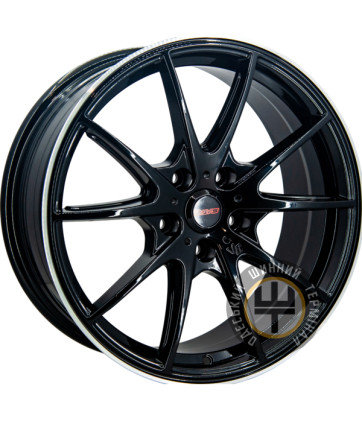 Replica Mercedes GT DX202 7.5x17 5x112 ET35 DIA66.56 Black Mirror Lip Polished