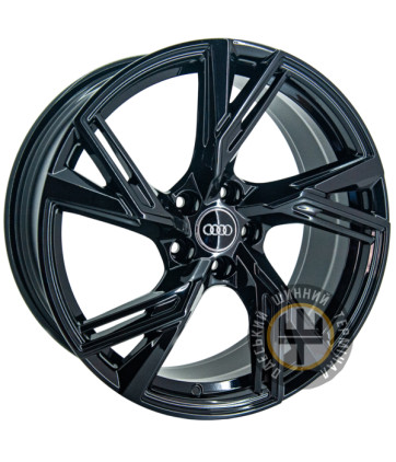 Replica Audi R6 7.5x17 5x112 ET35 DIA66.45 Gun metal full polish (Темно-серый с полированным ободом)