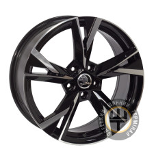 Zorat Wheels ZW-BKY1241 7x17 5x114.3 ET40 DIA67.1 Black polished (Черный с полированной лицевой частью)