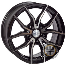 Zorat Wheels ZW-3354 7x16 5x108 ET25 DIA65.1 Black polished (Черный с полированной лицевой частью)